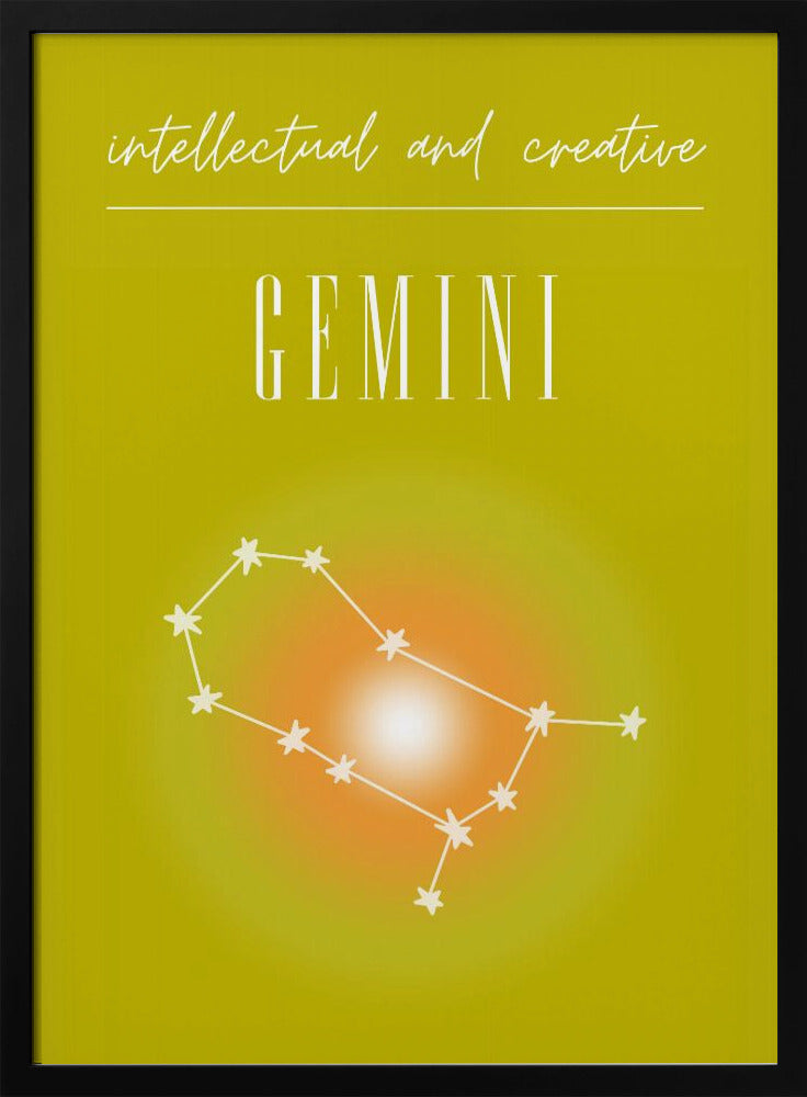 Zwillinge Sternzeichen Druck Kunst | Poster