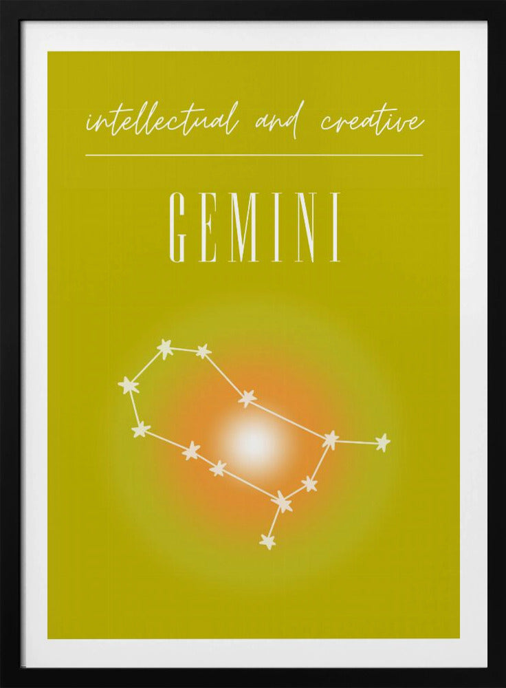 Zwillinge Sternzeichen Druck Kunst | Poster