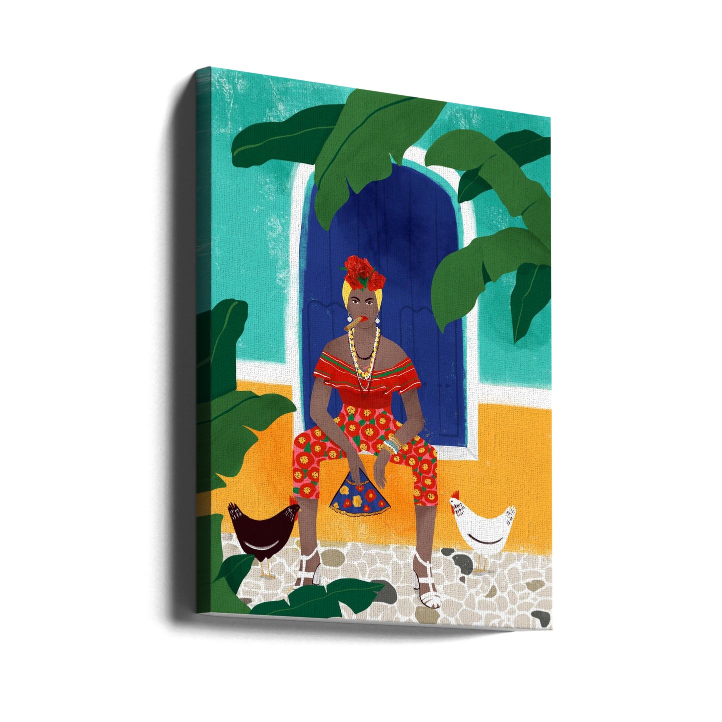 Femm au cigare | Canvas