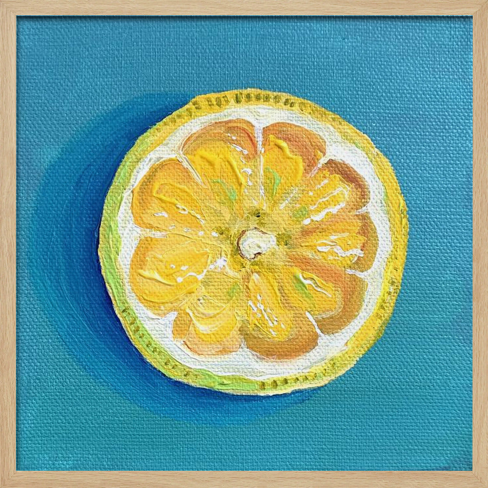 Zitronenscheibe | Poster - Kunstdruck
