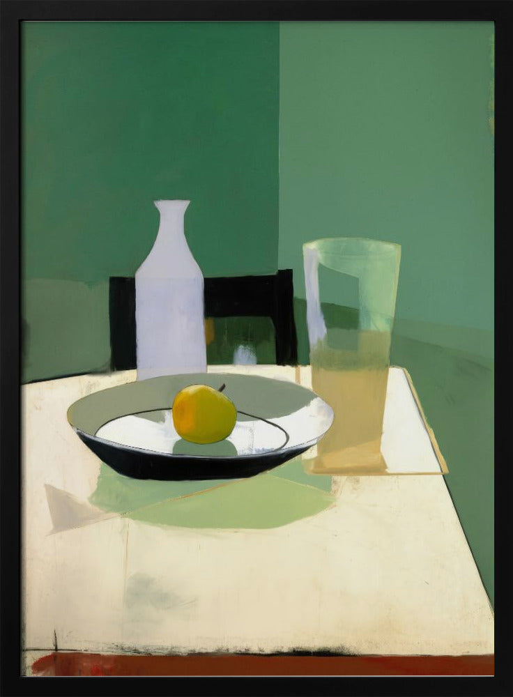 Asetelma omenan kanssa | Julisteet - Taidevedokset