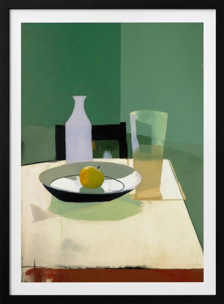 Asetelma omenan kanssa | Julisteet - Taidevedokset