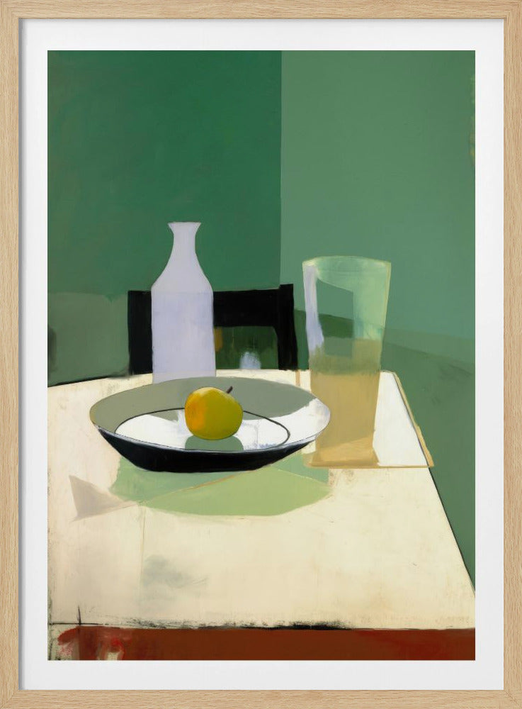 Asetelma omenan kanssa | Julisteet - Taidevedokset