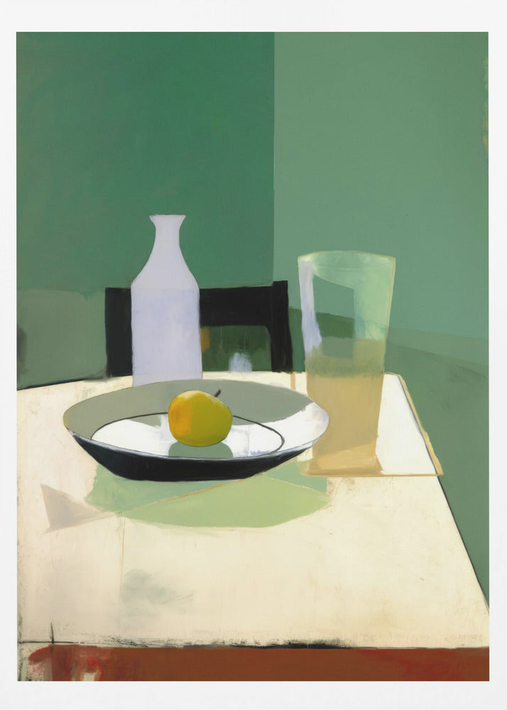 Asetelma omenan kanssa | Julisteet - Taidevedokset