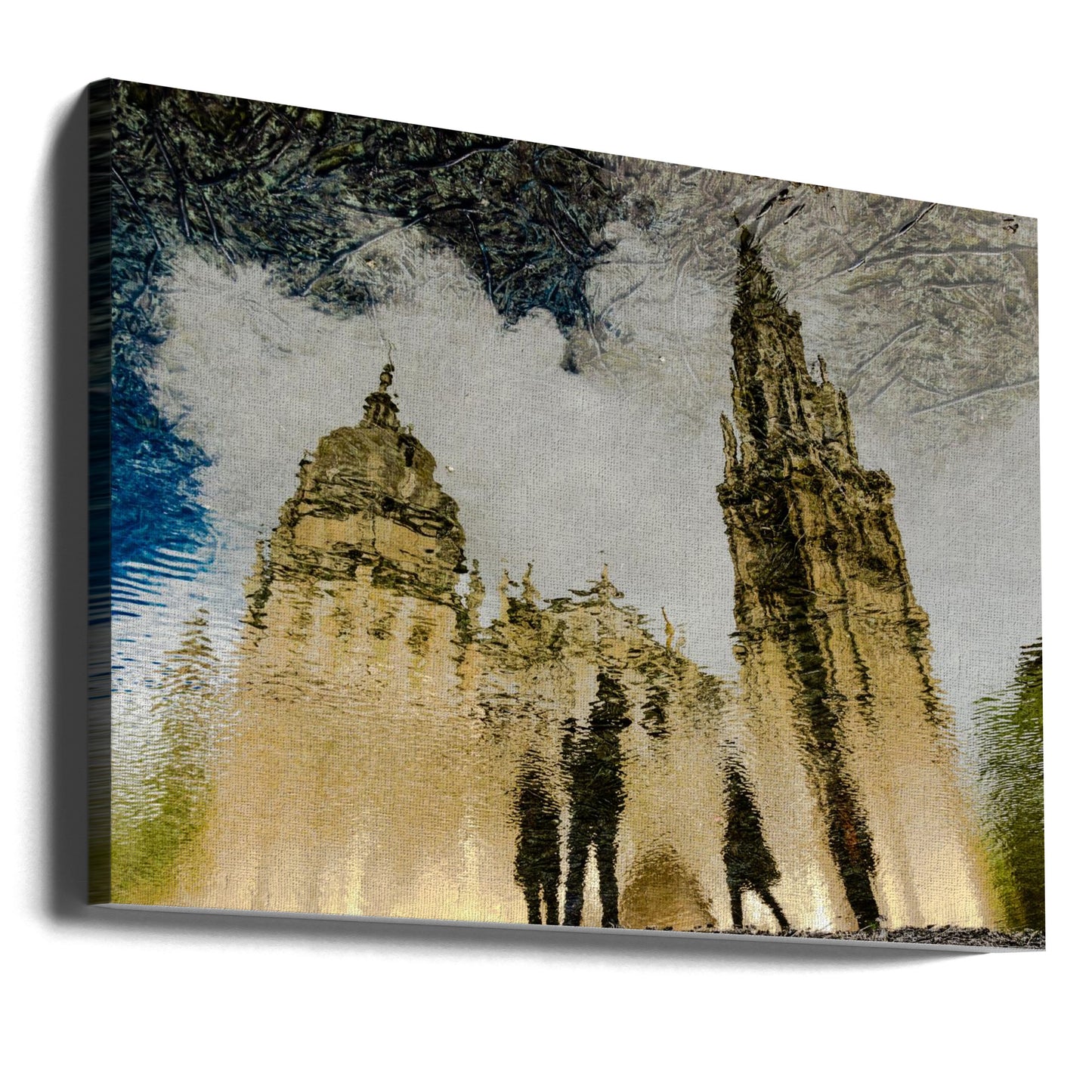 Odbicie katedry w Toledo | Wydruki na łótnie