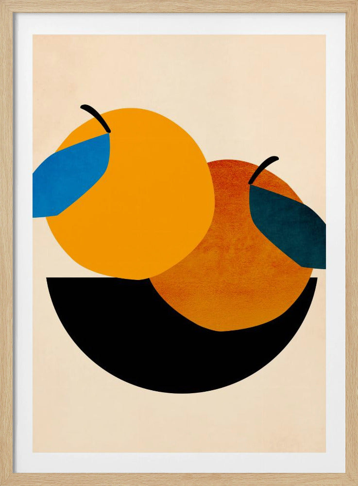 Zwei Orangen | Poster - Kunstdruck