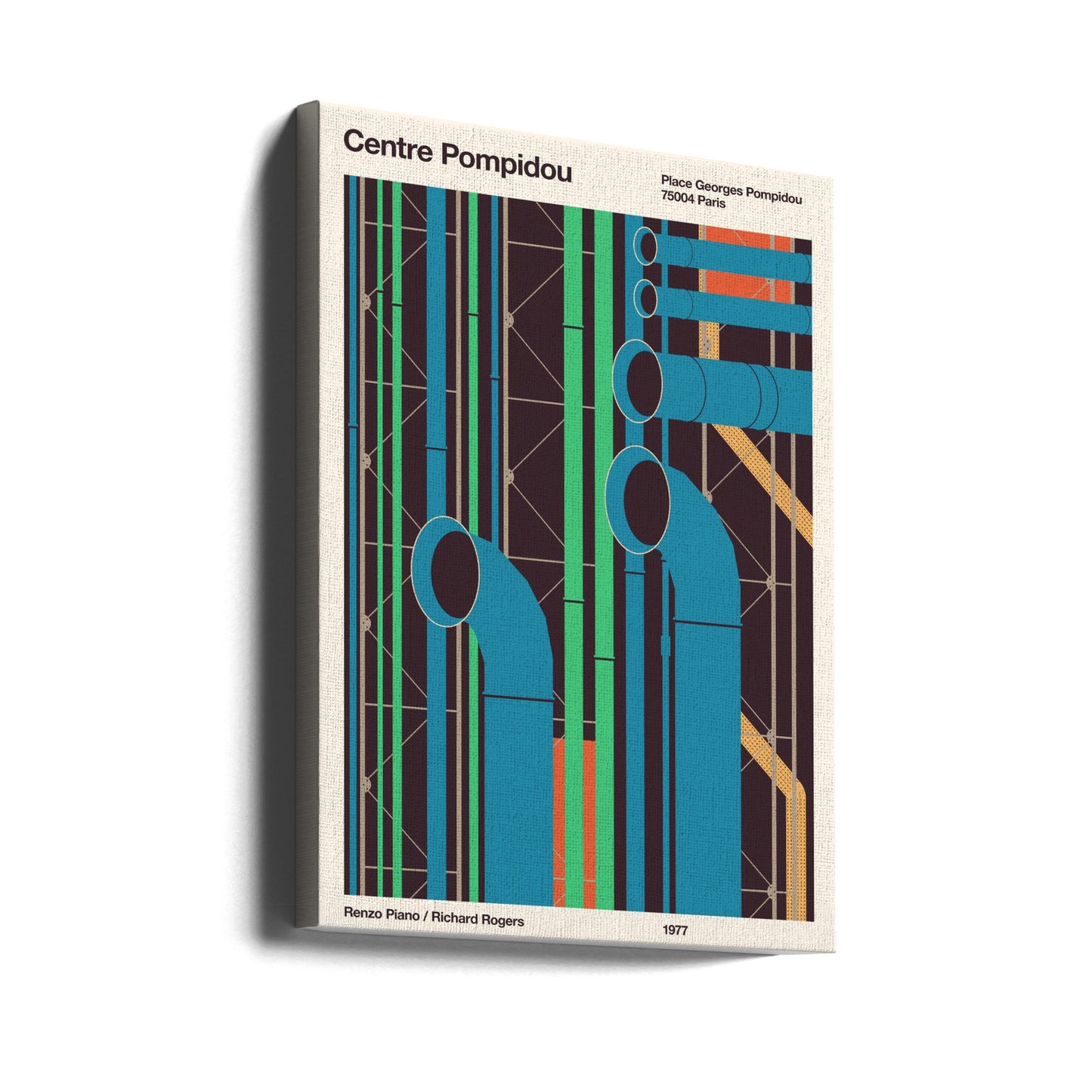 Pompidou | Canvastaulut