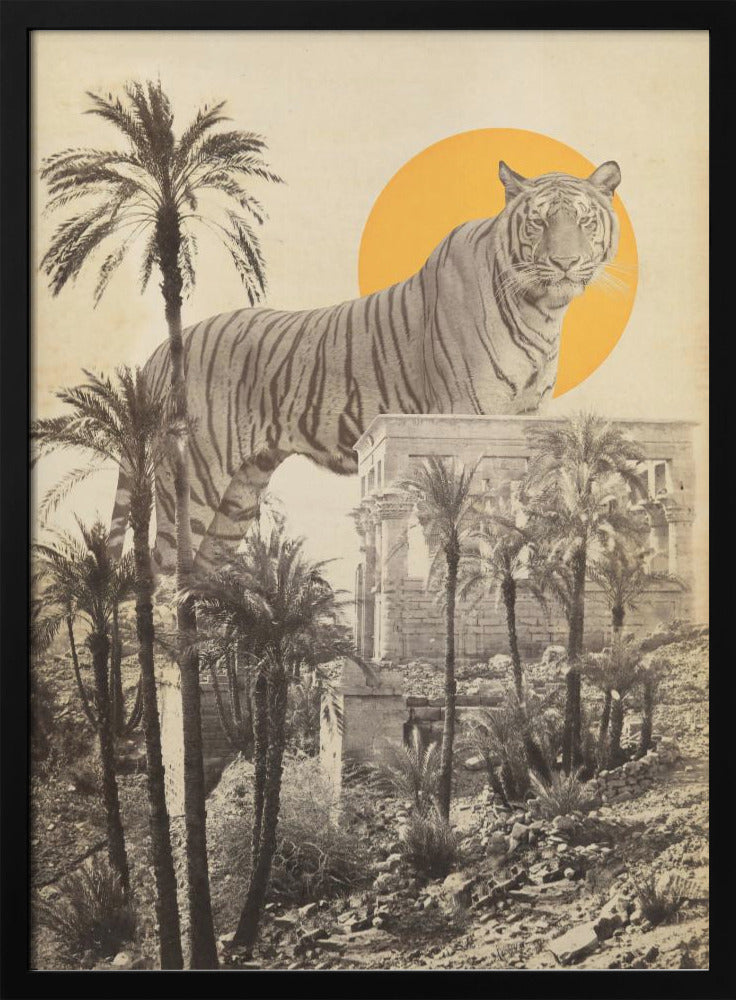 Riesentiger in Ruinen | Poster