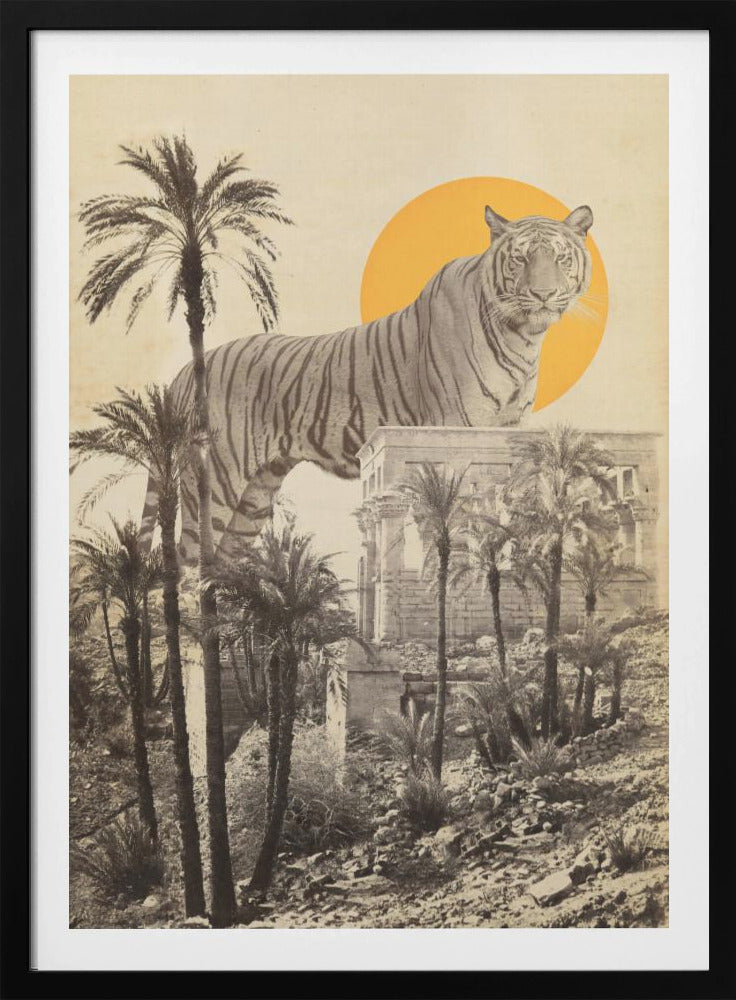Riesentiger in Ruinen | Poster