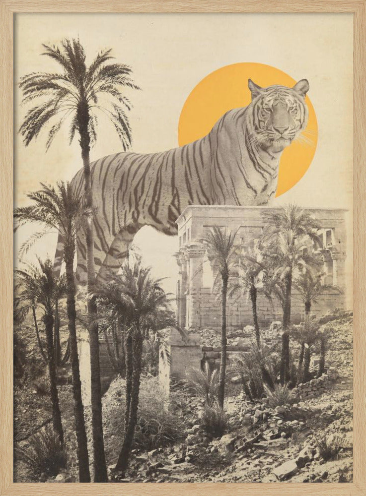 Riesentiger in Ruinen | Poster