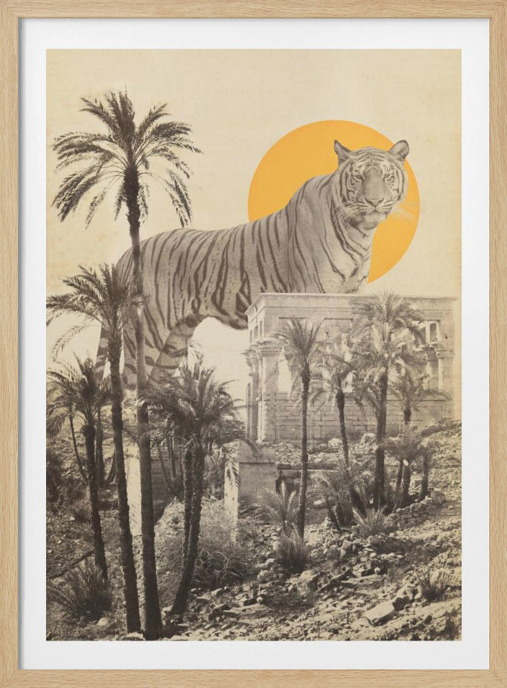 Riesentiger in Ruinen | Poster