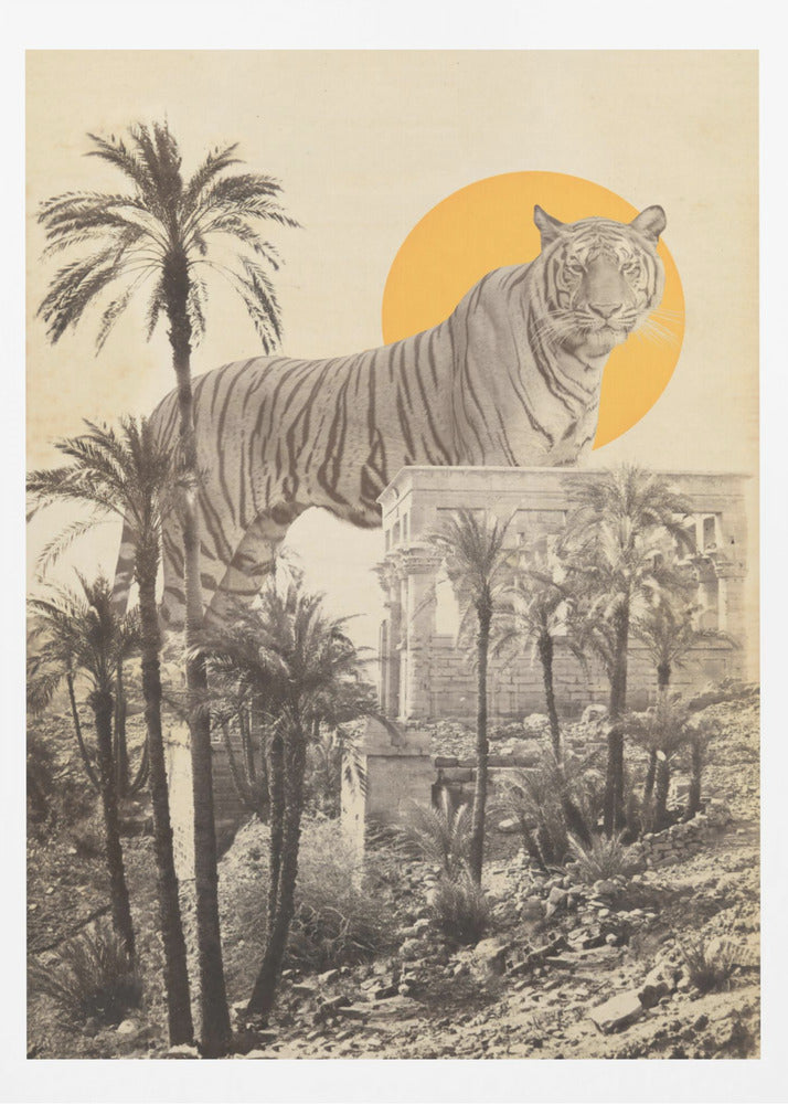Riesentiger in Ruinen | Poster