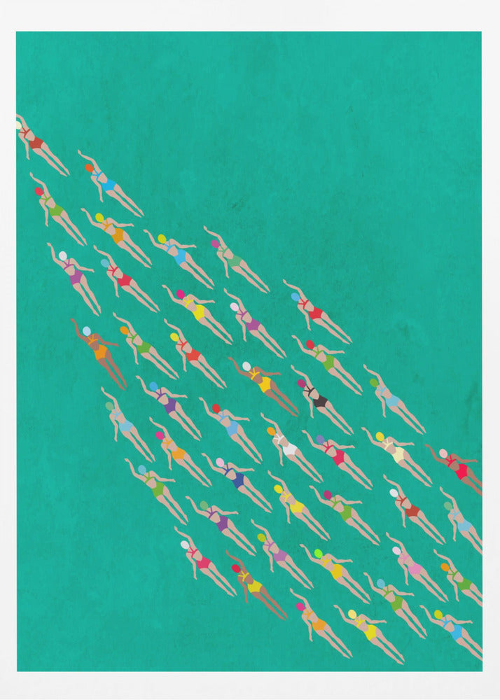 Kilpauimarit | Julisteet - Taidevedokset