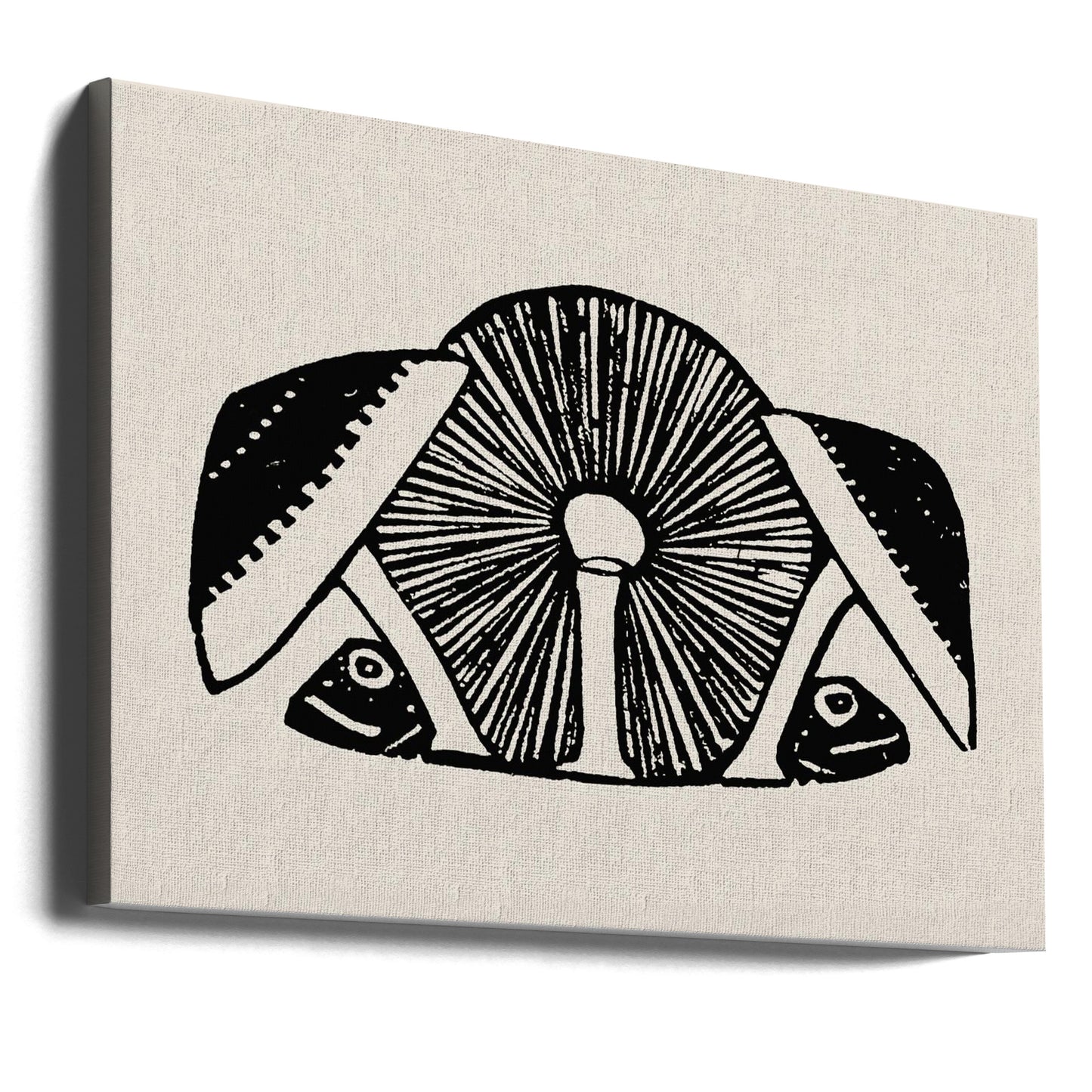 Three Mushrooms 1892 Beige | Canvas