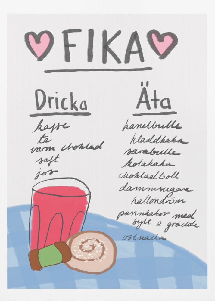 Schwedische Fika-Leckereien | Poster
