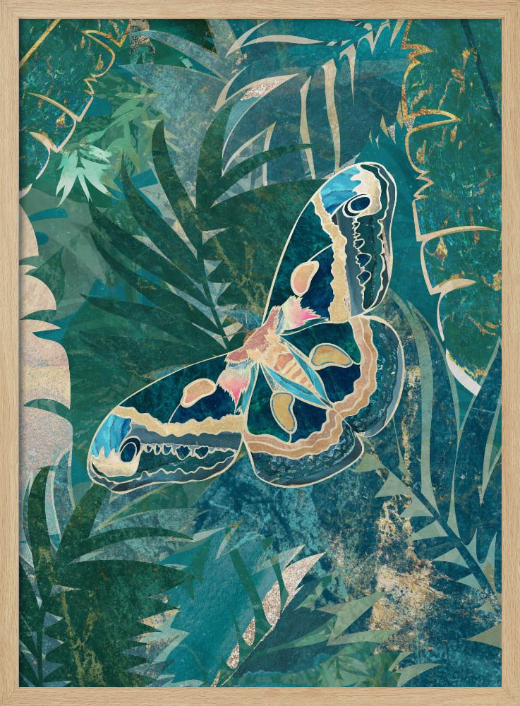 Moth in the tropical leaves | Poster