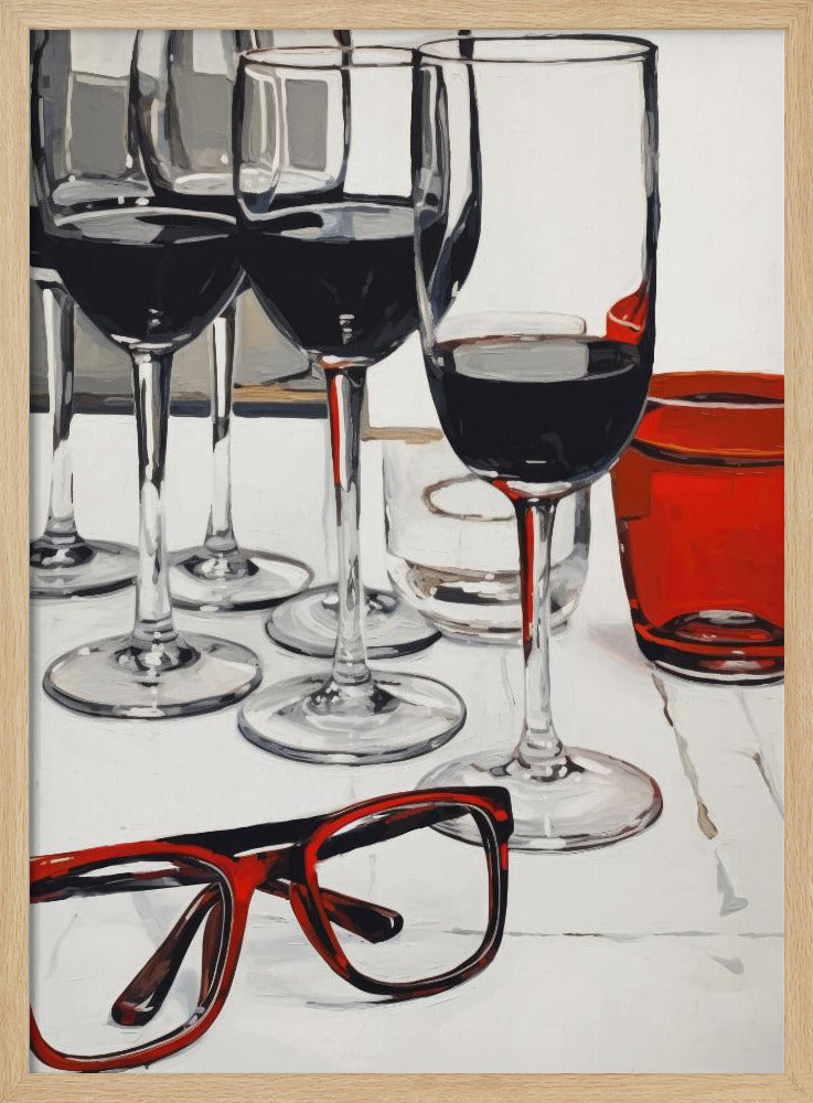 Still Life With Red Glasses | Poster