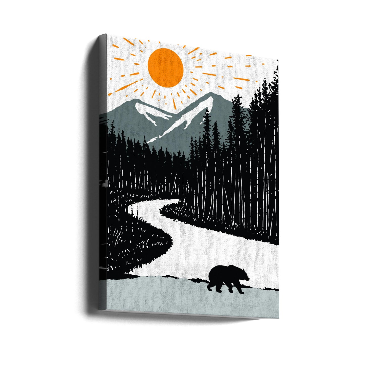 Bear By the River | Canvas