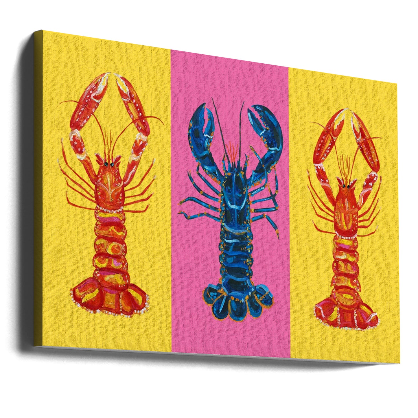 Lobster Langoustines Pop Art 2 | Canvastaulut