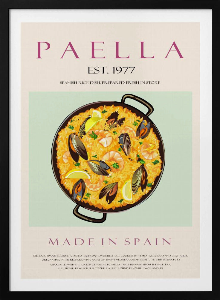 Paella Etablerad 1977 | Affisch