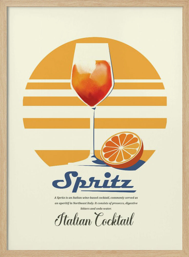 Spritz Sommerdruck | Poster - Kunstdruck
