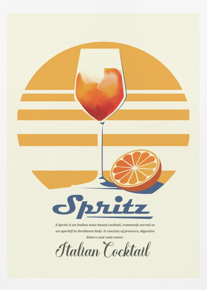Spritz Sommerdruck | Poster - Kunstdruck
