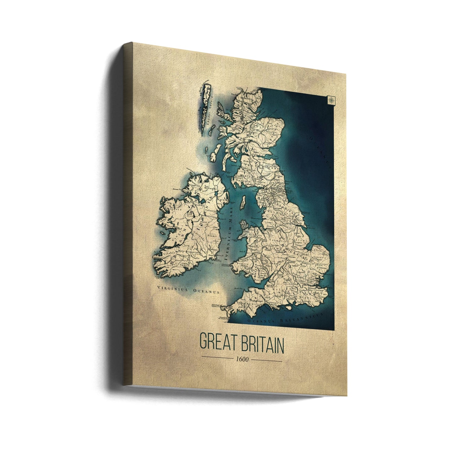 Great Britain map | Canvas