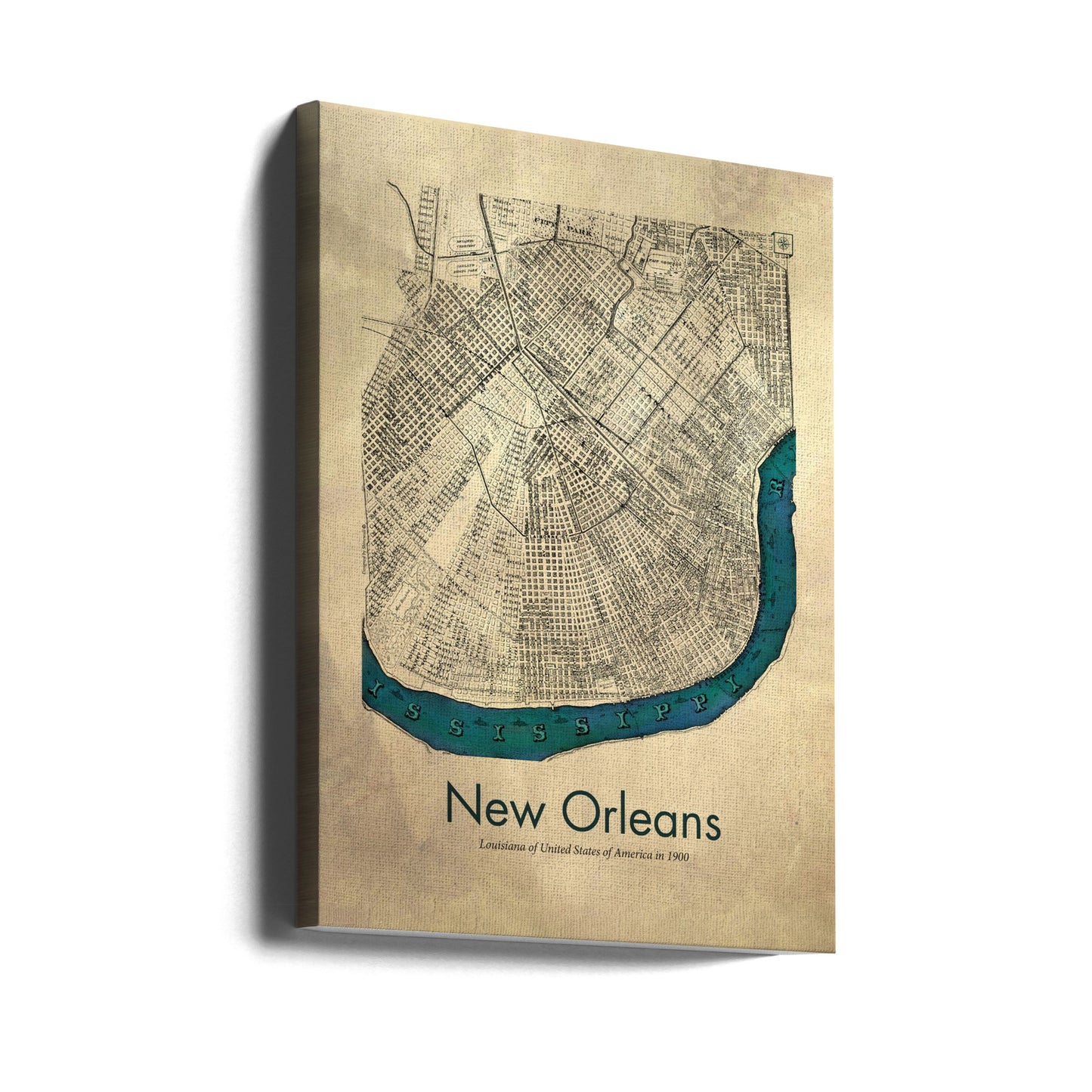 New Orleans map | Canvas