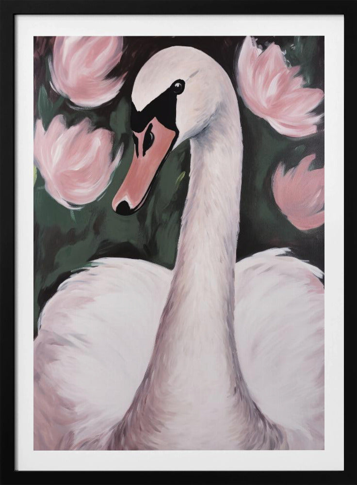 Schwan im Teich | Poster