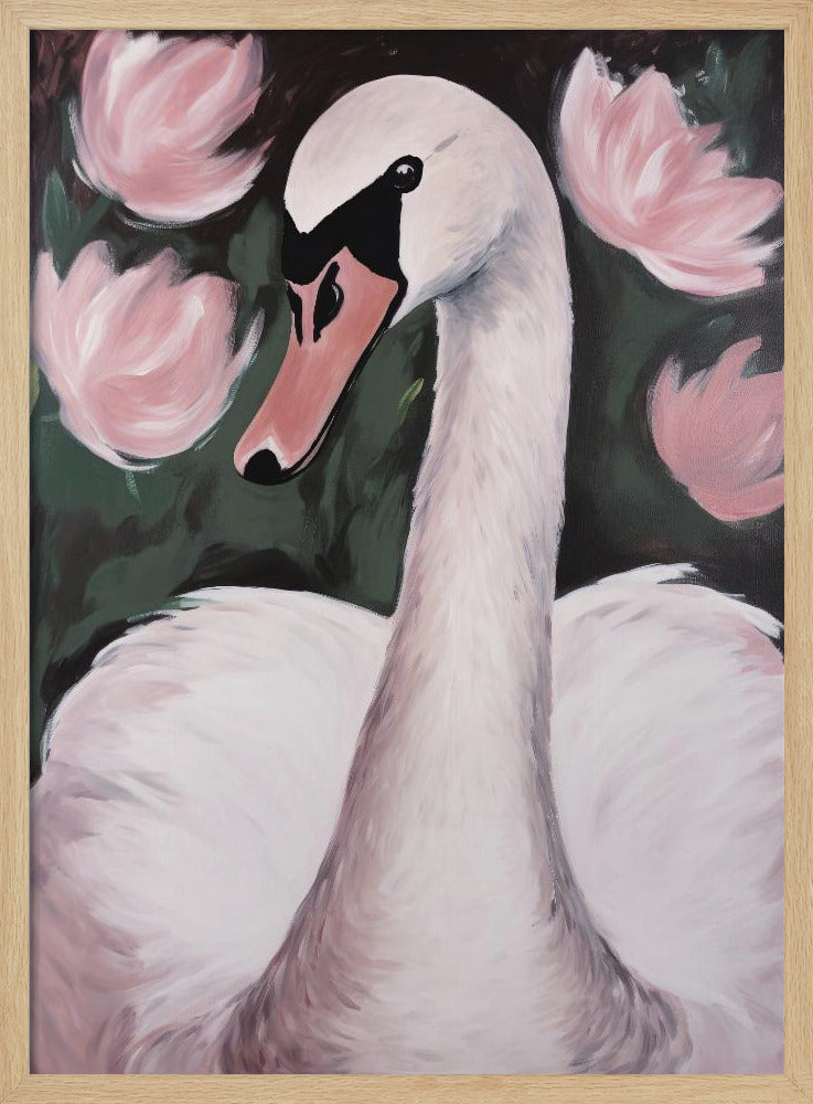 Schwan im Teich | Poster