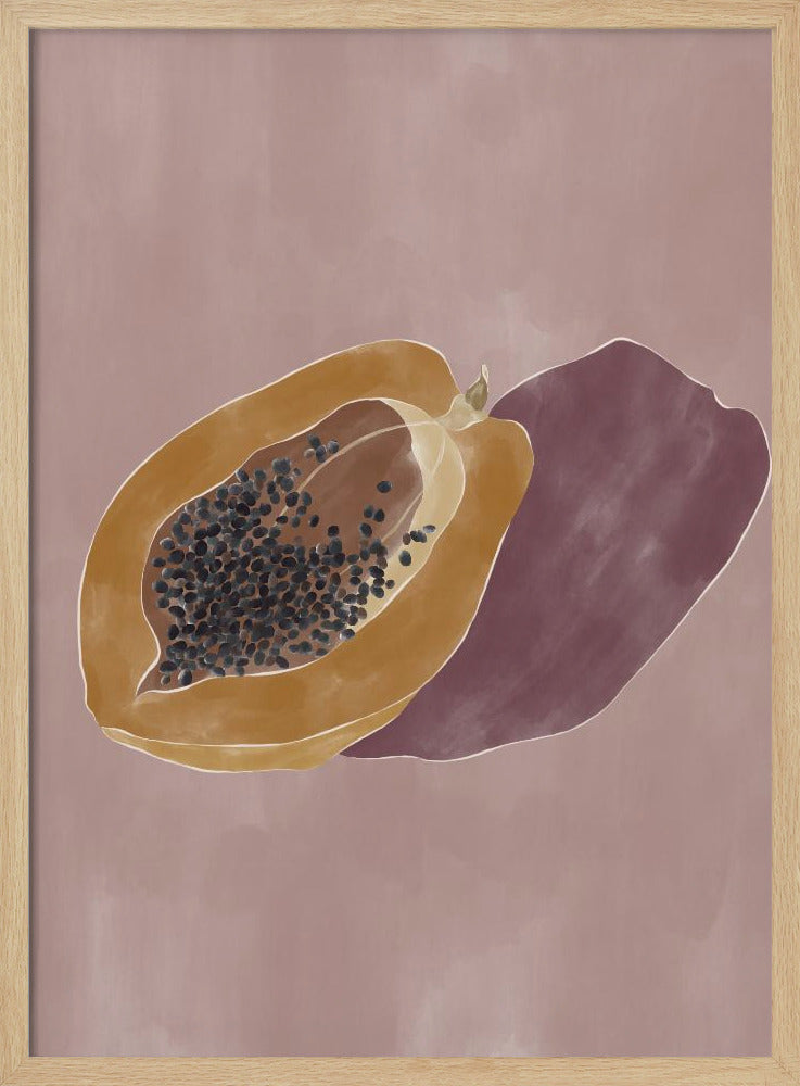 Papaya | Poster - Kunstdruck