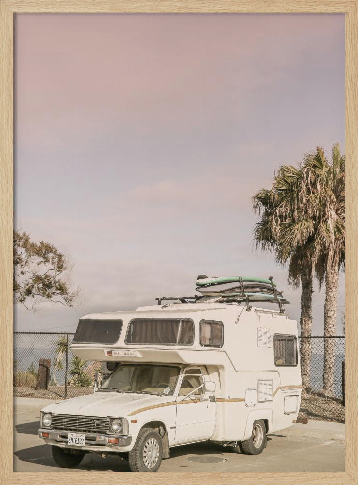 Geparktes Vintage-Wohnmobil | Poster