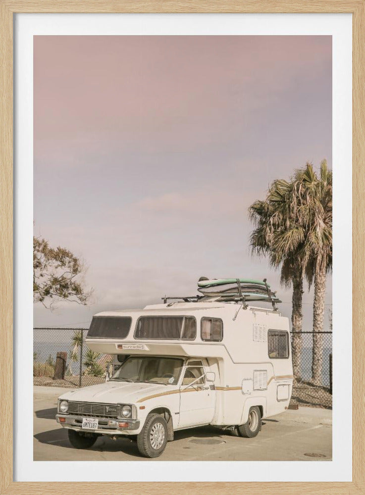 Geparktes Vintage-Wohnmobil | Poster