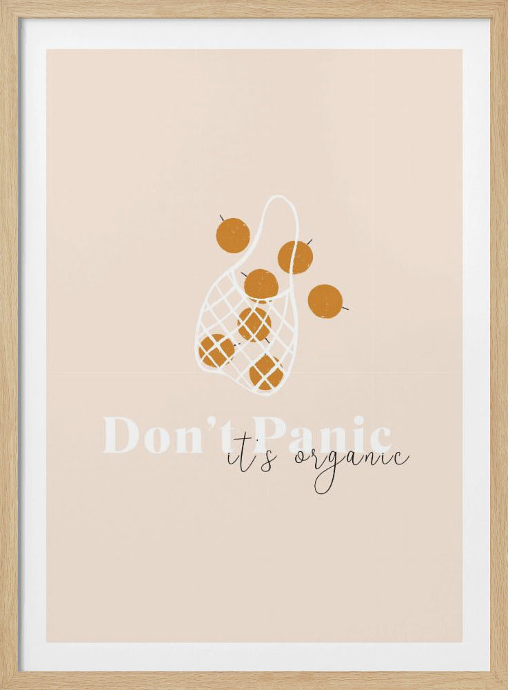 Pas de panique, c'est bio | Posters - Affiche Artistique