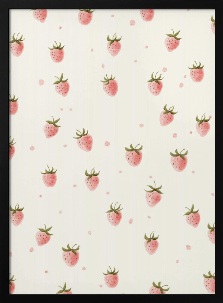 Yksinkertainen tuore mansikka | Julisteet - Taidevedokset