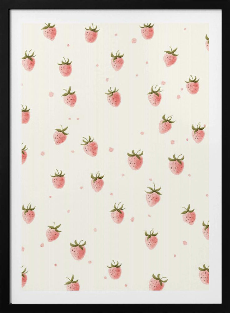 Yksinkertainen tuore mansikka | Julisteet - Taidevedokset