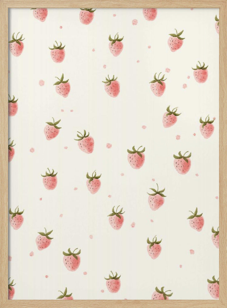 Yksinkertainen tuore mansikka | Julisteet - Taidevedokset