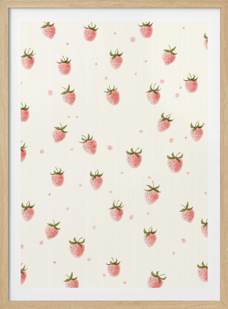 Yksinkertainen tuore mansikka | Julisteet - Taidevedokset