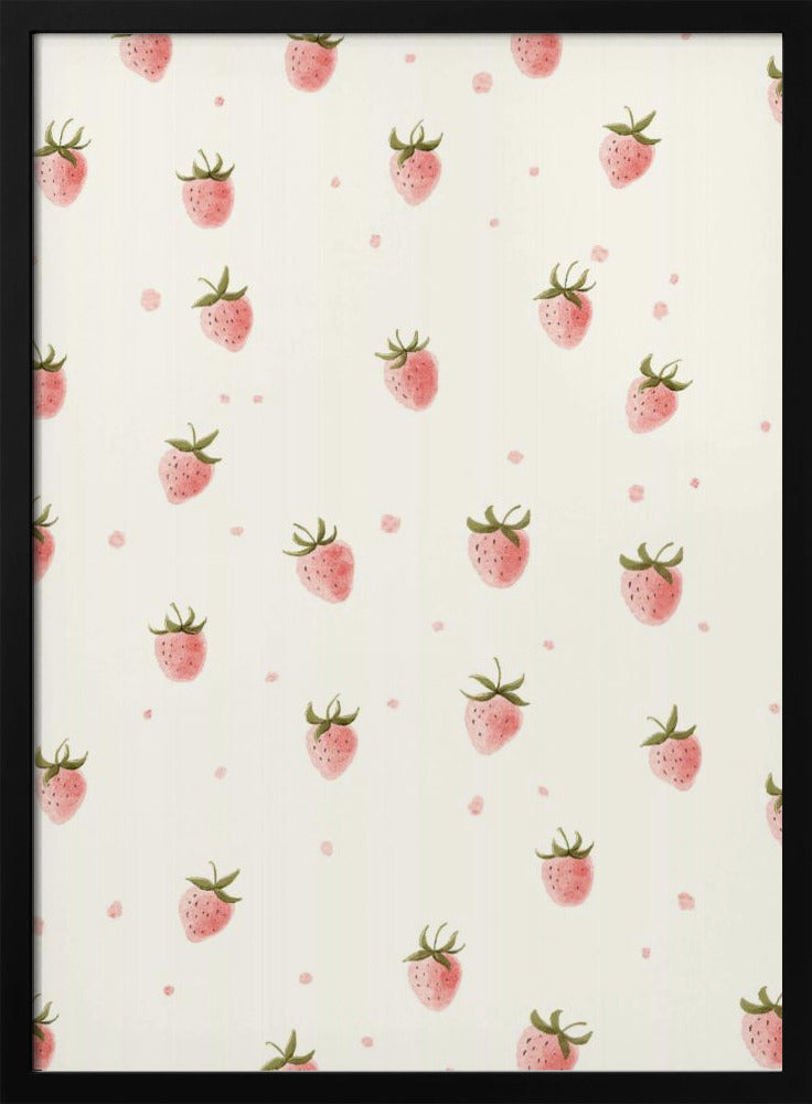 Yksinkertainen tuore mansikka | Julisteet - Taidevedokset