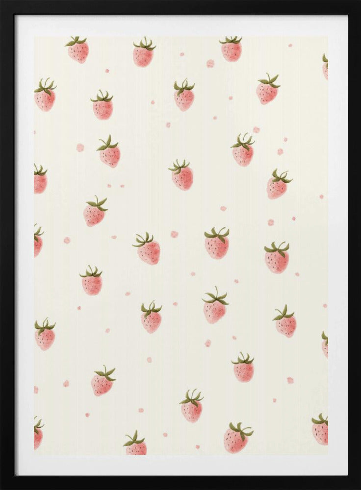 Yksinkertainen tuore mansikka | Julisteet - Taidevedokset