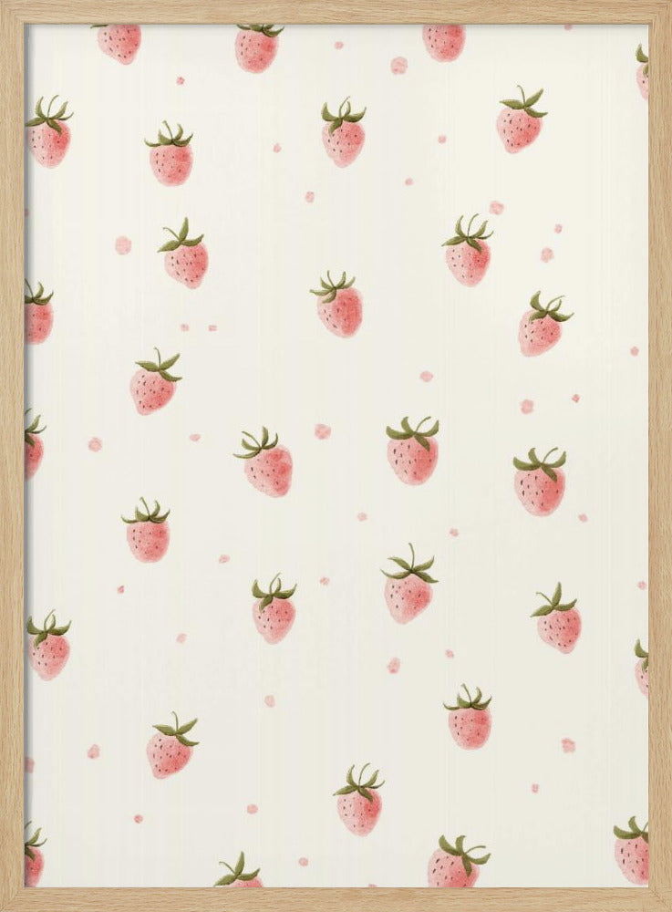 Yksinkertainen tuore mansikka | Julisteet - Taidevedokset