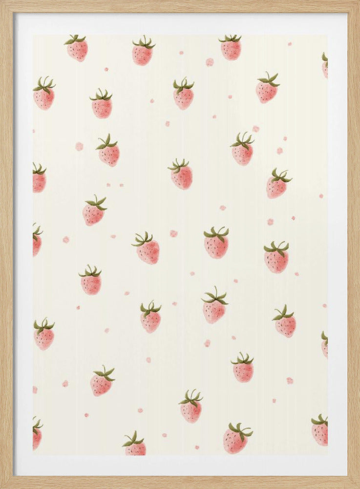 Yksinkertainen tuore mansikka | Julisteet - Taidevedokset