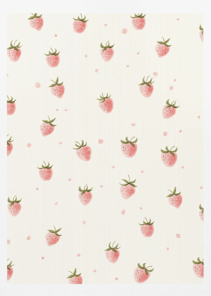 Yksinkertainen tuore mansikka | Julisteet - Taidevedokset