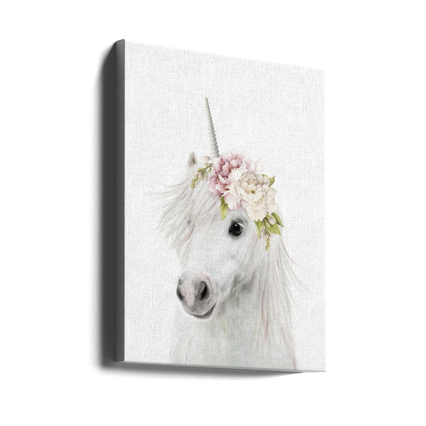 Blumen-Einhorn | Leinwand-Bilder