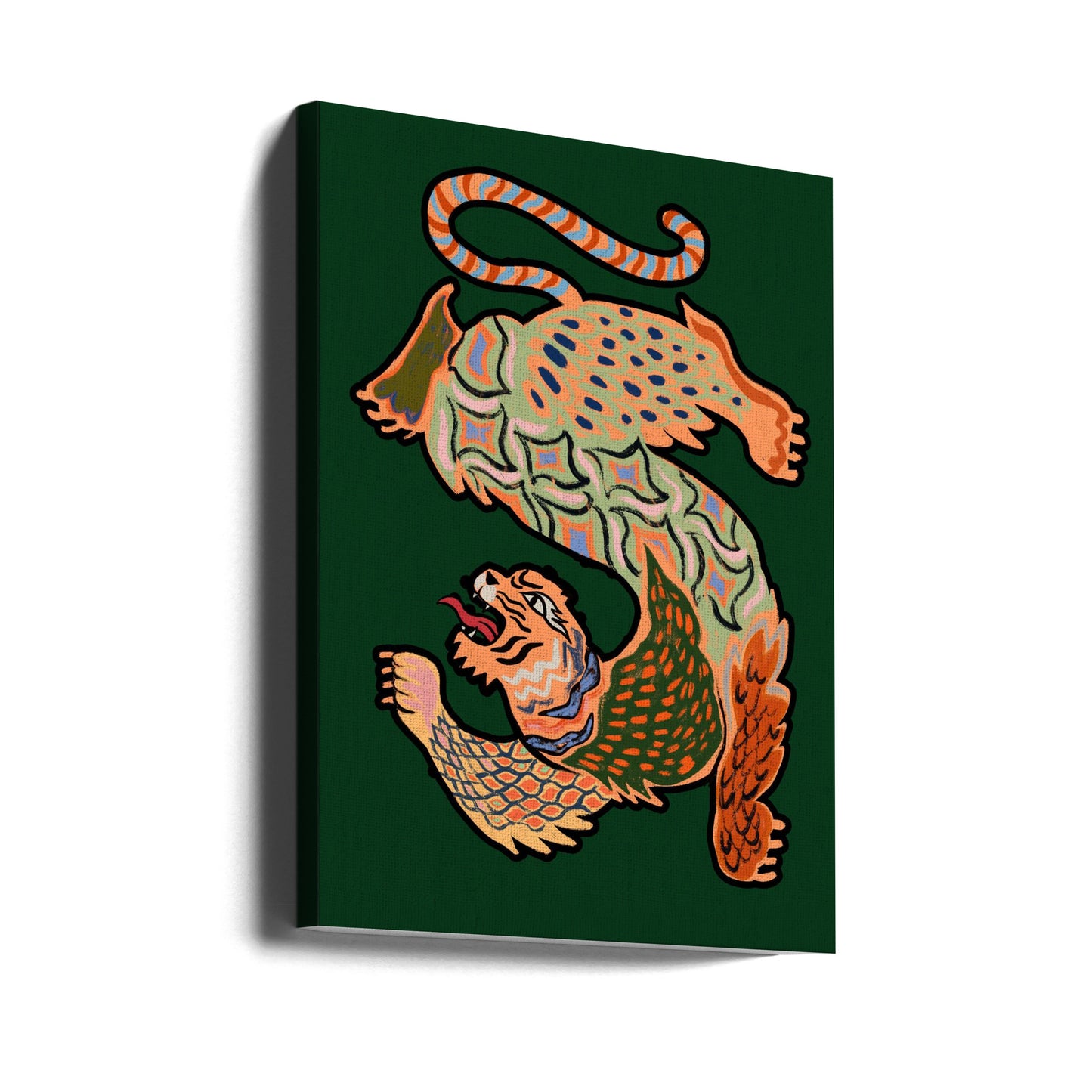 Tigre asiatique vert | Tableaux sur Toile