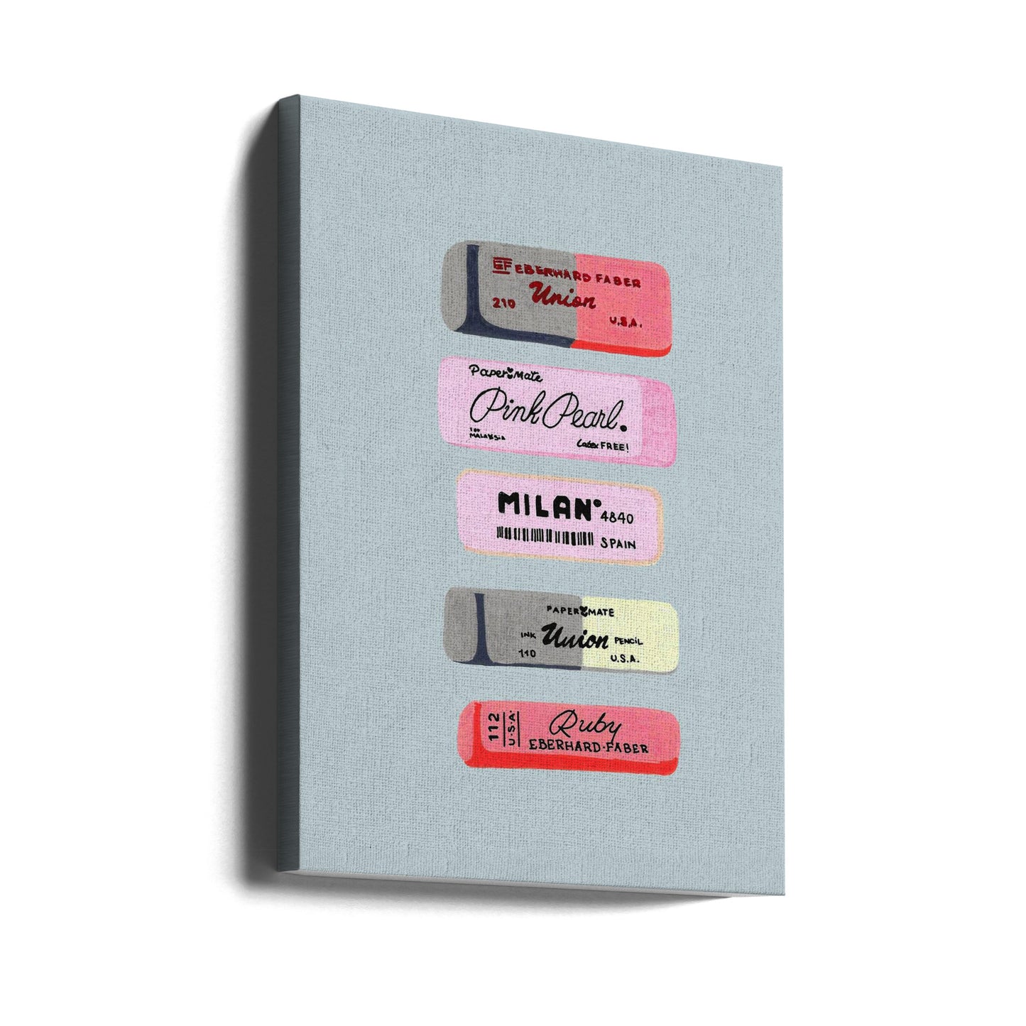 Erasers Art Print | Canvas