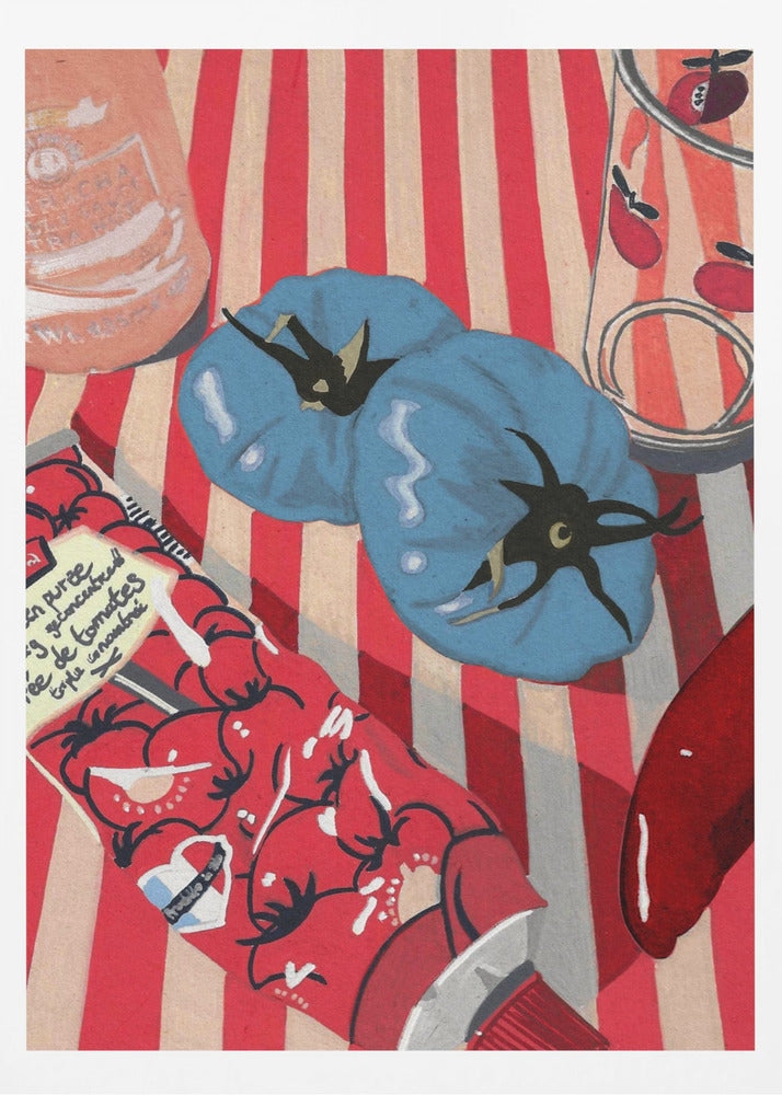 Blaue Tomaten | Poster