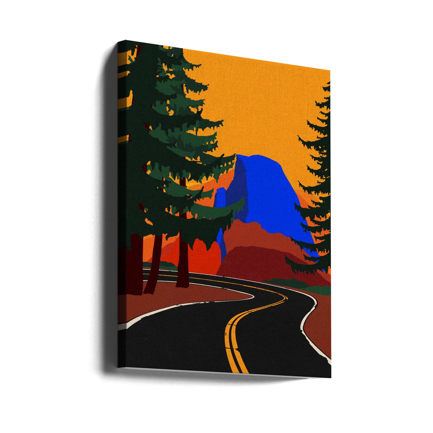 Clacier Road With Half Dome | Canvas