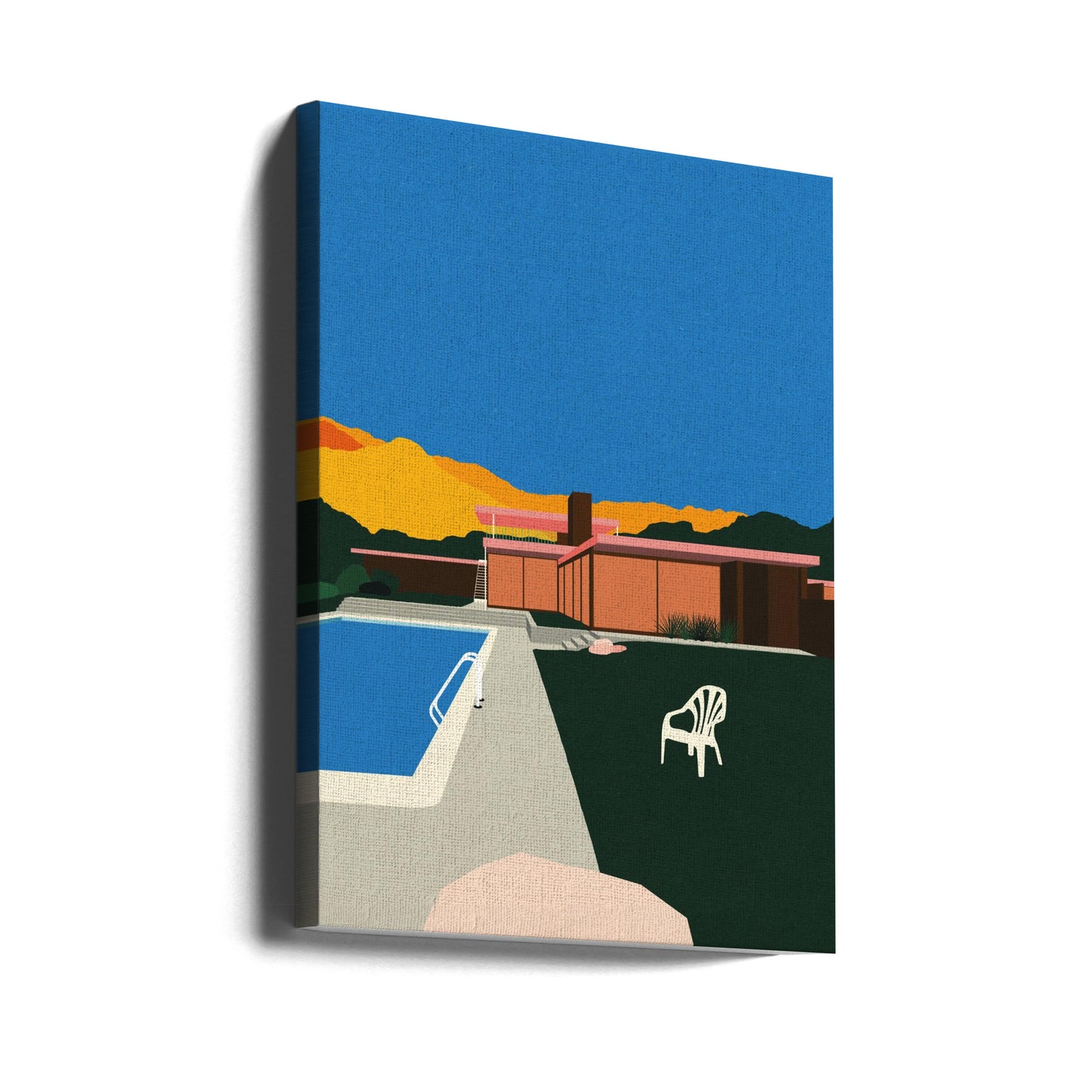 Kaufmann Desert House am Pool | Leinwand-Bilder