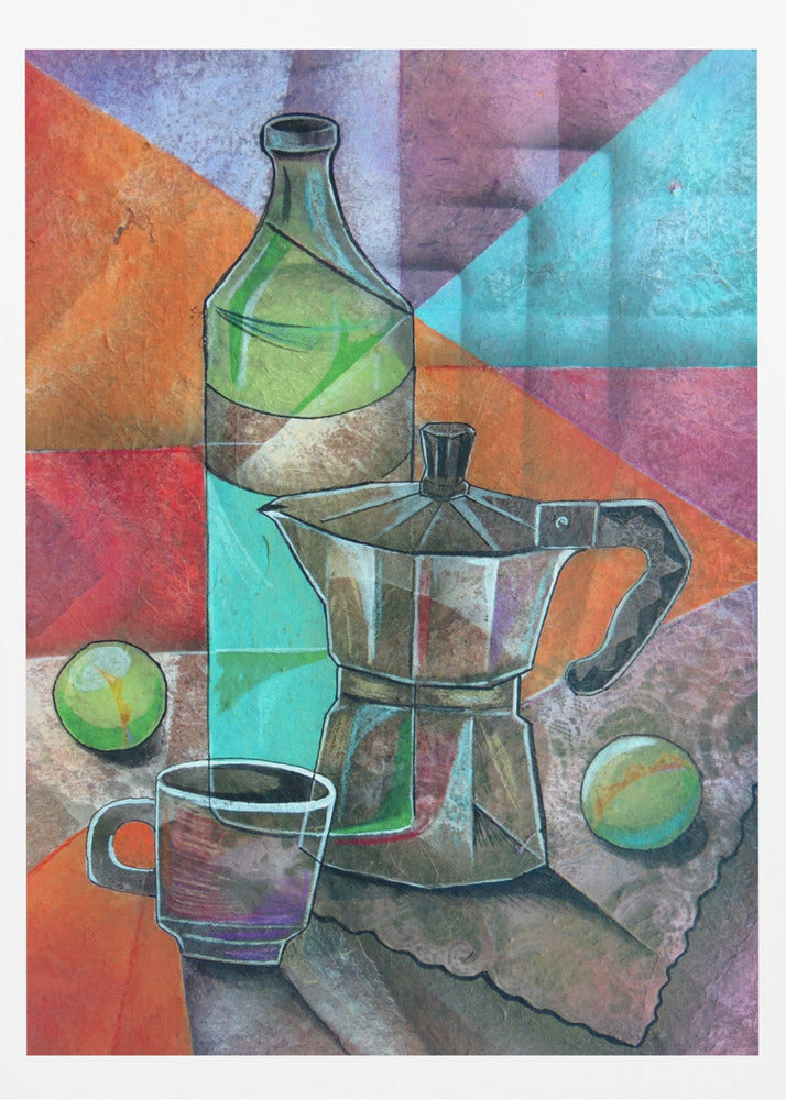 Stillleben mit Kaffeekanne | Poster - Kunstdruck